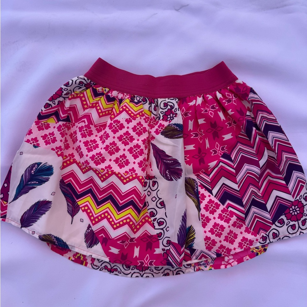 1989 Place Pink and Purple Patterned Skirt